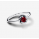 Anillo Pandora Círculo Eternity Rojo