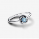 Anillo Pandora Círculo Eternity Azul Aguamarina