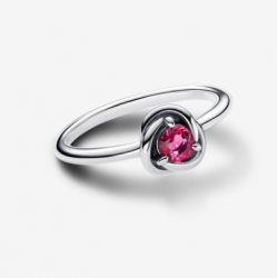 Anillo Pandora Círculo Eternity Rosa