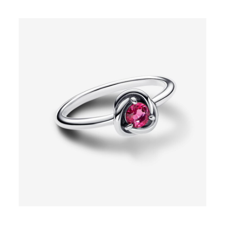 Anillo Pandora Círculo Eternity Rosa