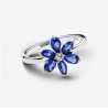 Anillo Pandora Herbario Brillante Azul