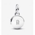 Charm Pandora Colgante Medalla Grabable que se abre