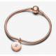 Charm Pandora Colgante Medalla Grabable que se abre