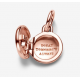 Charm Pandora Colgante Medalla Grabable que se abre