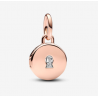 Charm Pandora Colgante Medalla Grabable que se abre
