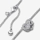 Collar Pandora Corazón Infinito Brillante