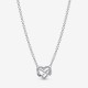Collar Pandora Corazón Infinito Brillante