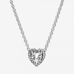 Collar Pandora Corazón en Relieve
