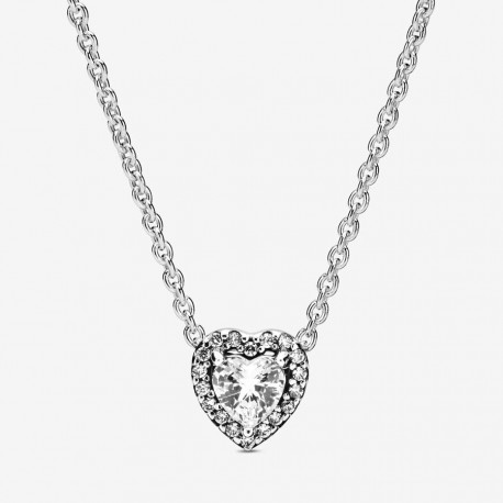 Collar Pandora Corazón en Relieve