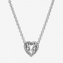 Collar Pandora Corazón en Relieve