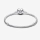 Pulsera Pandora Moments Cadena de Serpiente con cierre de Corazón