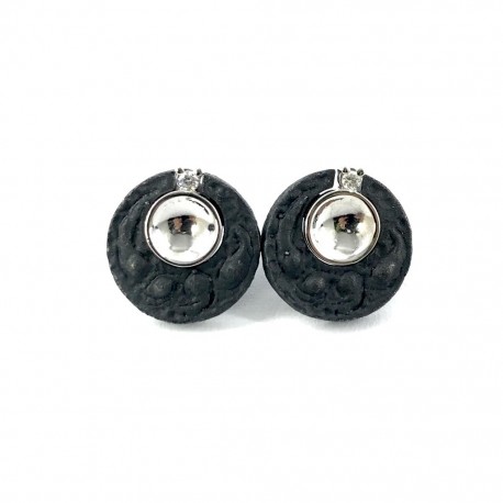 Pendientes Plata y Oro Clàssic Vicens Jané