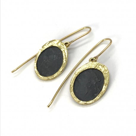 Pendientes Plata y Oro Amarillo Vicens Jané