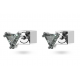 Pendientes Swarovski de botón Stilla