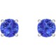 Pendientes Swarovski de botón Attract Azul