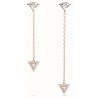 Pendientes Swarovski colgantes Ortyx Drop Asimetric