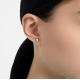 Pendientes Swarovski de botón Stilla Azul