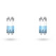 Pendientes Swarovski de botón Stilla Azul