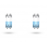 Pendientes Swarovski de botón Stilla Azul