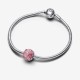 Charm Pandora Rosa Rosa Floreciendo