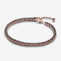 Pulsera Pandora Tenis Negra Brillante