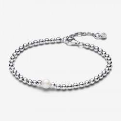 Pulsera Pandora Cuentas y Perlas Cultivadas de Agua Dulce