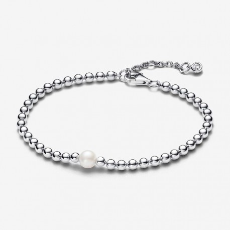 Pulsera Pandora Cuentas y Perlas Cultivadas de Agua Dulce