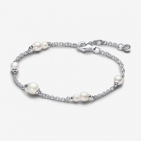 Pulsera Pandora Cadena Perlas Cultivadas de Agua Dulce