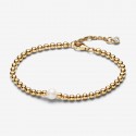 Pulsera Pandora Cuentas y Perlas Cultivadas de Agua Dulce