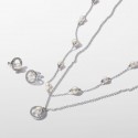 Pendientes Pandora de Botón Perla Cultivada de Agua Dulce y Halo en Pavé