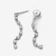 Pendientes Pandora Colgantes Ocho Gemas Brilantes
