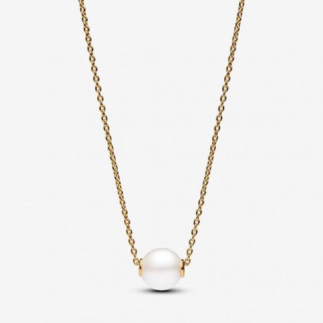 Collar Pandora Perla Cultivada de Agua Dulce