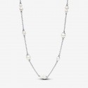 Collar Pandora de Cadena Perlas Cultivadas de Agua Dulce