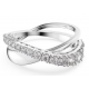 Anillo Swarovski Twist Blanco