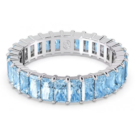 Anillo Swarovski Matrix Talla Baguette Azul
