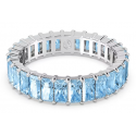 Anillo Swarovski Matrix Talla Baguette Azul