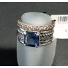 Anillo Plata de Ley Top Silver Verde con piedra azul