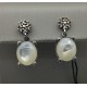 Pendiente de Nácar y circonitas Top Silver