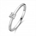 Anillo Solitario Plata y Circonita Naiomy B0Y01