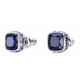 Pendientes Swarovski de botón Birthstone