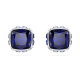 Pendientes Swarovski de botón Birthstone