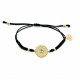 Pulsera chapada en oro Bolitas Nano Verde Top Silver