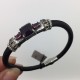 Pulsera Top silver Napa Tubo Cuadrado Lila