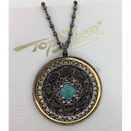 Colgante Plata de Ley Top Silver Calcedonia