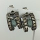 Pendiente de Calcedonia y circonitas Top Silver