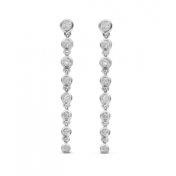 Pendientes Largos Plata y Circonita Naiomy