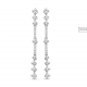 Pendientes Largos Plata y Circonita Naiomy