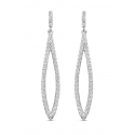 Pendientes Largos Plata y Circonita Naiomy