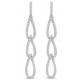 Pendientes Largos Plata y Circonita Naiomy