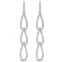 Pendientes Largos Plata y Circonita Naiomy